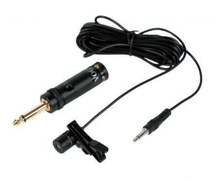 Back electret consender microphone with ON-OFF switch in battery pack - Full set of EM-1.3