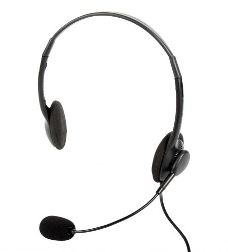 Một tai nghe nhẹ cấp độ nhập môn được thiết kế cho các trung tâm cuộc gọi và hội nghị. - Tai nghe giao tiếp cấp độ nhập môn.