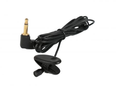 Tie-clip with a mini omni capsule and 3.5 mono plug - Clip-on microphone with 3.5 connector