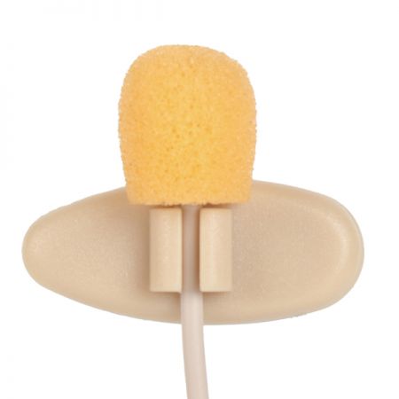 ميكروفون صغير مع مشبك ربطة عنق بلون البشرة