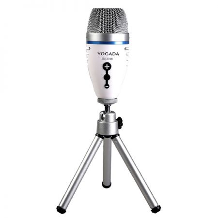 Uni-directional desktop USB microphone for live streaming and podcasting