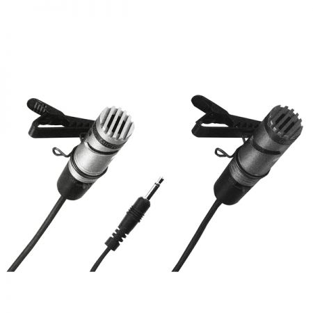 Tie-clip microphone with metal housing