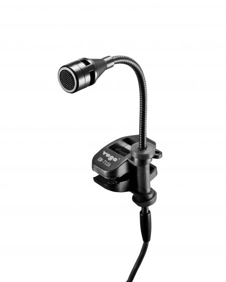 Phantom-powered condenser microphone designed for wind and brass instruments. - Instrument Microphone with phantom power
