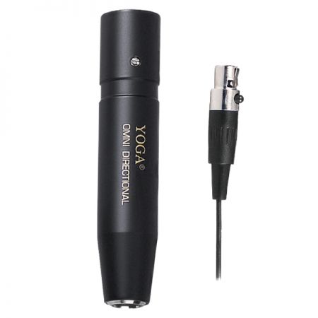 風楽器と金管楽器に安全に取り付けるためのXLR-XLRコネクタ。