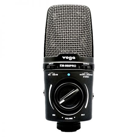 Functional buttons quipped in the professinal USB microphone unit