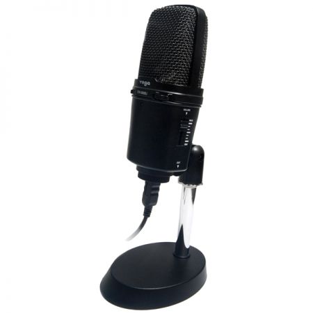 Micrófono USB de escritorio profesional diseñado para transmisión en vivo y grabación en estudio