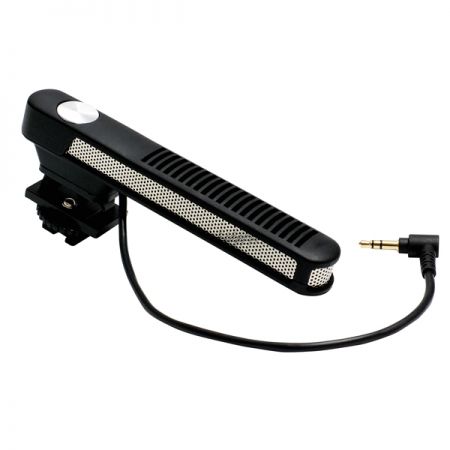 DSLR麥克風正視圖,完整展示產品外觀