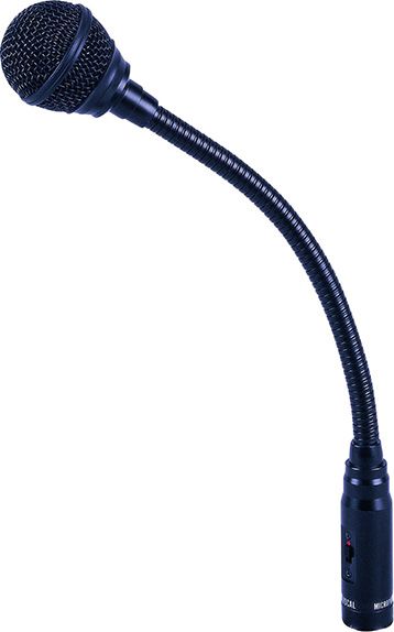 Dynamic Gooseneck Microphone with Cardioid Pattern. - Dynamic Gooseneck Microphone.