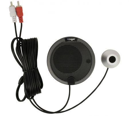Un altavoz externo con micrófono adicional, tipo de conector con clavija de 3.5.