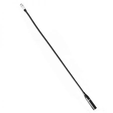 The metal shell gooseneck microphone has a total length of 47cm