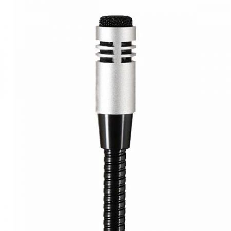 The GM-4 gooseneck microphone features a metal shell design and houses a condenser capsule inside for enhanced sound capture