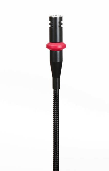 The total length 45cm w/ LED uni-directional condenser gooseneck microphone.