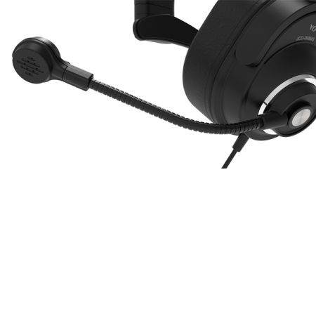 Một microphone boom linh hoạt đảm bảo giao tiếp rõ ràng hơn.