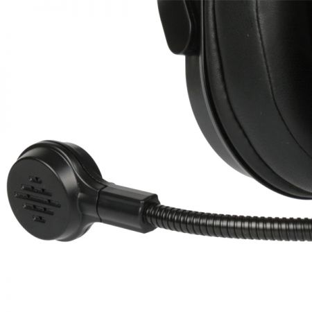 The gooseneck microphone can be adjusted to any angle based on user preference