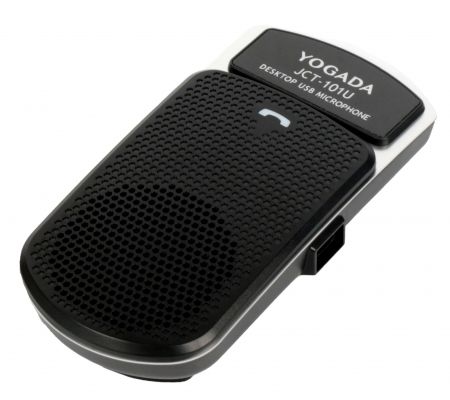 Surface-mount USB microphone featuring a MIC mute button, ideal for live chat or conference calls. - USB Boundary Microphone with a mute button