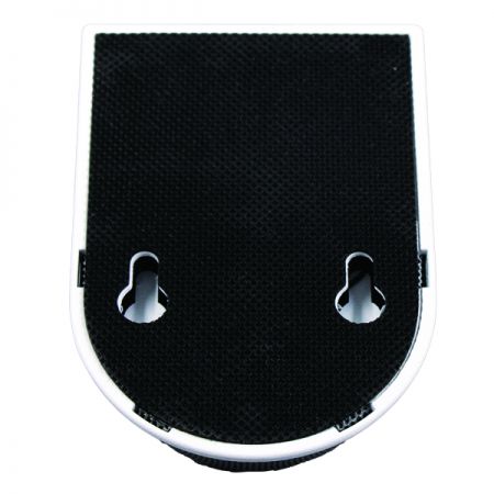 ميكروفون USB على الطاولة من زاوية نادرة مع ثقب تركيب السطح