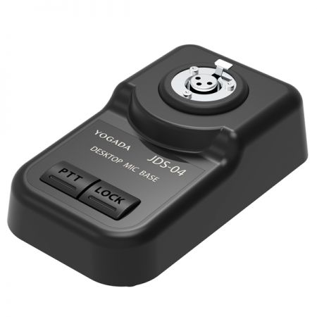 Un soporte de escritorio para micrófonos de cuello de ganso XLR dinámicos - Base de escritorio para micrófonos dinámicos con entrada XLR / salida de 6.3 mm