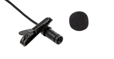 Lavalier omni directional microphone JEM-058U with cable.