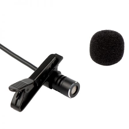Microphone cardioid gắn cổ áo có dây.
