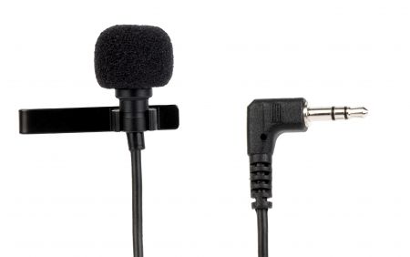 Uni-directional tie-clip microphone with high sensitivity and high S/N Ratio. - Cardioid condenser lavalier microphone.