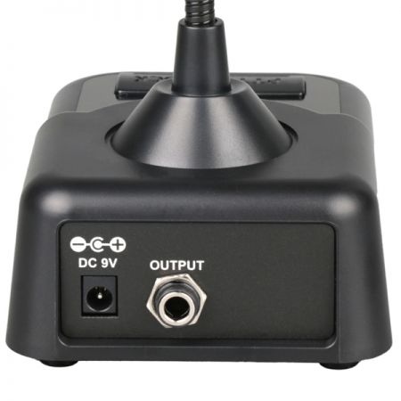 採用 DC 9V 供電,並附加一個額外輸出端口為鵝頸式麥克風提升應用彈性