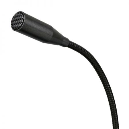 Built-in adjustable gooseneck microphone.