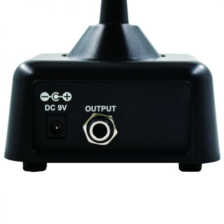 المنظر الخلفي لميكروفون الطاولة