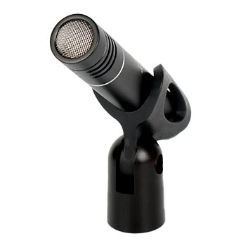 The aluminum shotgun microphone boasts durable and sturdy quality.