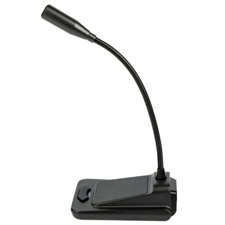 The side view of the desktop USB gooseneck microphone