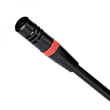 In two-way intercom microphone.