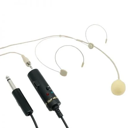 Bộ pin USB sạc với microphone đeo tai hai bên. - Microphone đeo tai hai bên với bộ pin sạc.