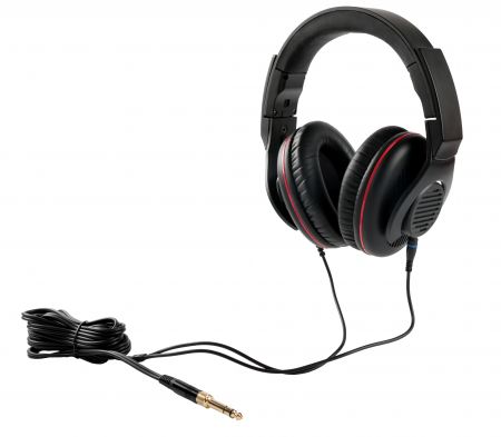 Planar Magnetic Headphones. - Planar Magnetic headphone with a cable.