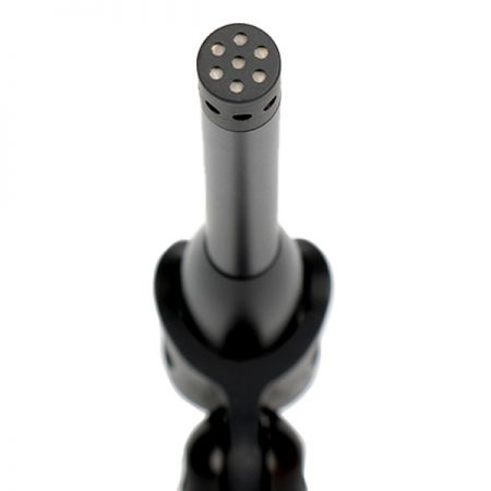 正視圖展示超心型指向的測量麥克風外觀