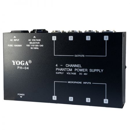 Cung cấp nguồn phantom 48V 4 kênh cho hỗ trợ micro tụ đáng tin cậy