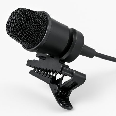 Microphone kẹp cổ áo với giá đỡ chân không để lắp đặt dễ dàng trên bề mặt - Microphone kẹp cổ áo với giá đỡ chân không