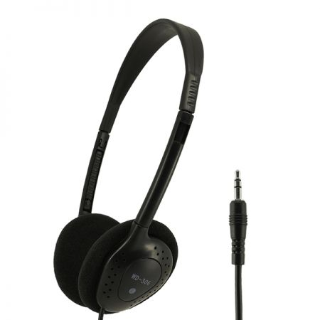 Un auricular ligero sobre la oreja para uso de nivel de entrada - Auriculares ligeros sobre la oreja.