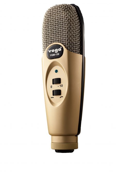 USB desktop microphone featuring low-cut and 10 dB PAD options for optimal recording or live streaming performance.