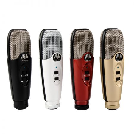 Desktop-USB-Mikrofon mit Auswahl an mehreren Farben