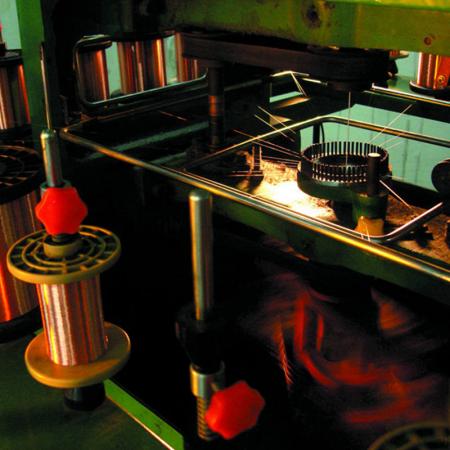 Cable Braiding Machine for Microphones and Headphones.
