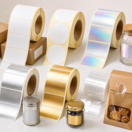 Blank Label Stickers - Coated Paper Sticker Series