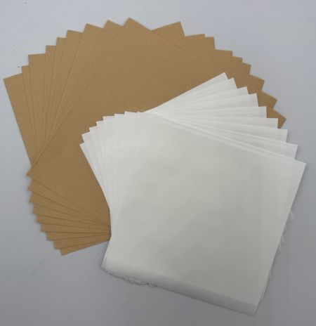 সাদা এবং গরুর চামড়ার রঙের প্লাস্টিক মুক্ত ব্যাগ