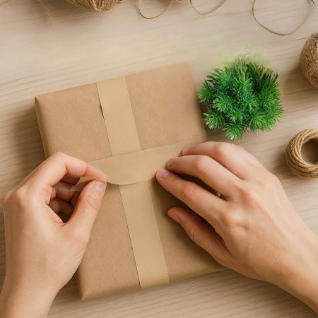 Reusable kraft paper tape