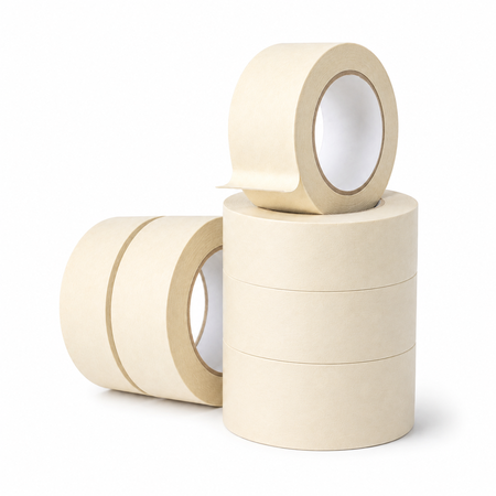 Standard Indoor Masking Tape (White) | Residue-Free Paper Tape for Indoor Paint Masking, Renovation Projects, and Home DIY | JOY PAPER - Masking Tape