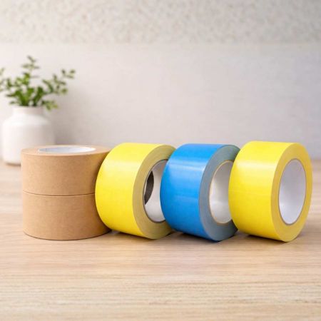 Printed and colored kraft paper packaging tape
