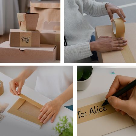Multi-functional kraft paper tape