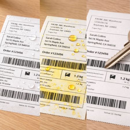 Waterproof, oil-resistant, and scratch-resistant thermal label stickers