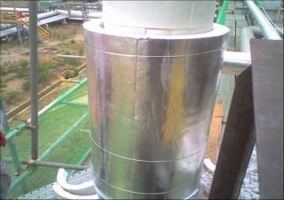 玻璃纖維軋針棉及其製品 石化、發電廠之管路、渦輪設備保溫