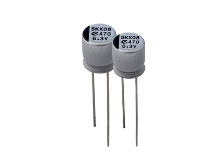 2.5V, 390μF 导电高分子固态电容(导针型) - AR5K - 我们的2.5V 390μF ESR 7 导电高分子固态电容(导针型) 适用于DC / DC转换器、电压调节器等应用