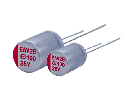 2.5V, 560μF 導電高分子固態電容 (導針型) - AREA - 我們的 2.5V 560μF ESR 10 導電高分子固態電容 (導針型) 適用於DC / DC轉換器、電壓調節器等應用