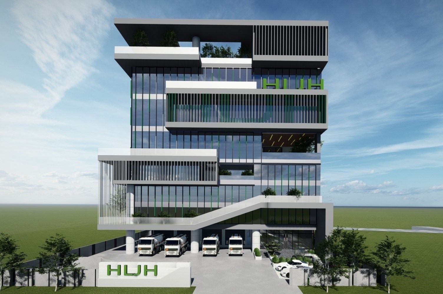 海陸家赫位于潭子聚兴工业园区厂房建置中将于2024年正式完工